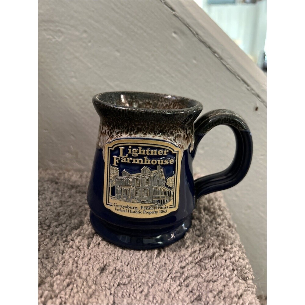 DENEEN POTTERY Mug Lightner Farmhouse Gettysburg Pennsylvania PA 2017 Made USA